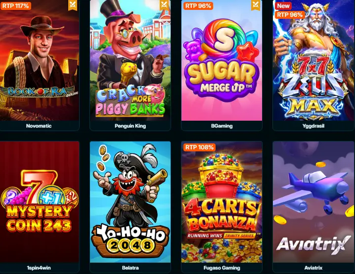tiffanyluck casino popular games
